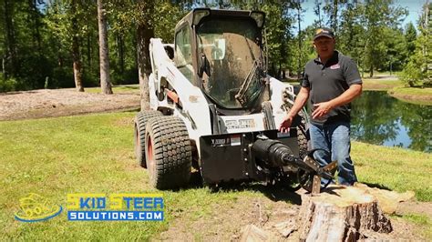 skid steer solutions stump planer|stump digger for skid steer.